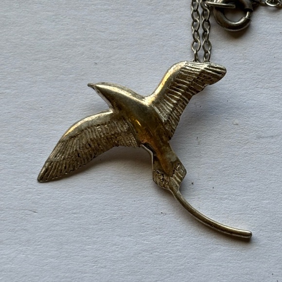 Sterling Bird Of Paradise 18 Inch Necklace #4431 - Picture 4 of 5